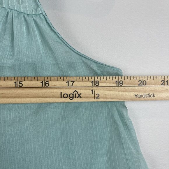 Victorias Secret Tunic Cami Dress Slip Medium Blue Fairy Ethereal Y2K Flowy Top - Picture 6 of 7